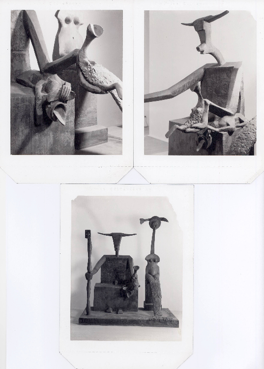 Polaroid Testfotos Skulpturen